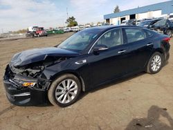 KIA Optima EX salvage cars for sale: 2018 KIA Optima EX