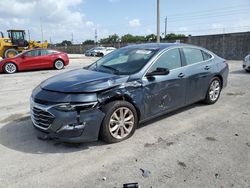 Salvage cars for sale at Homestead, FL auction: 2020 Chevrolet Malibu LT