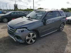 Salvage cars for sale from Copart Miami, FL: 2017 Mercedes-Benz GLE 350