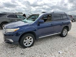 Toyota Highlander salvage cars for sale: 2013 Toyota Highlander Base