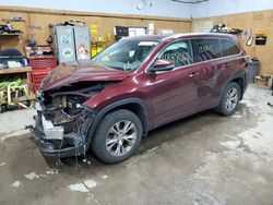 Salvage cars for sale from Copart Kincheloe, MI: 2014 Toyota Highlander XLE