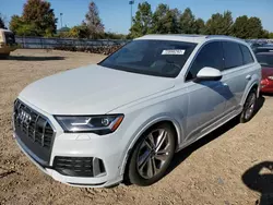 Salvage cars for sale at Bridgeton, MO auction: 2022 Audi Q7 Premium Plus