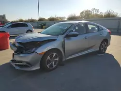 Salvage cars for sale at Wilmer, TX auction: 2020 Honda Civic LX