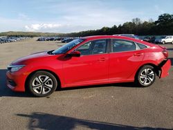 Salvage cars for sale from Copart Brookhaven, NY: 2018 Honda Civic LX