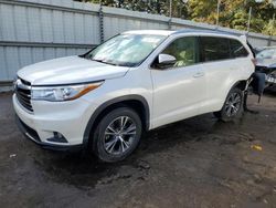 Toyota Highlander salvage cars for sale: 2016 Toyota Highlander XLE