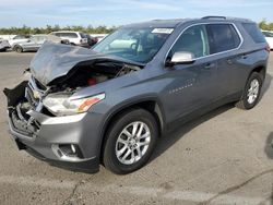 Salvage cars for sale from Copart Fresno, CA: 2018 Chevrolet Traverse LT