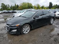 Chevrolet salvage cars for sale: 2020 Chevrolet Malibu LT