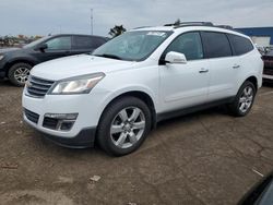 Salvage cars for sale from Copart Woodhaven, MI: 2016 Chevrolet Traverse LT