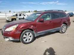 Salvage cars for sale from Copart Bakersfield, CA: 2011 Subaru Outback 2.5I Premium
