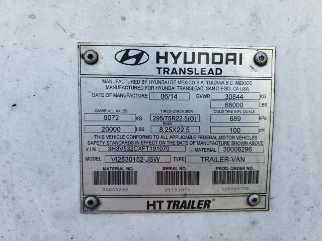 2015 Hyundai Trailers Trailer