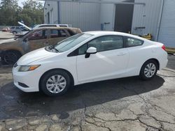 Salvage cars for sale from Copart Savannah, GA: 2012 Honda Civic LX