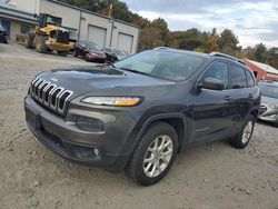 Salvage cars for sale from Copart Mendon, MA: 2016 Jeep Cherokee Latitude