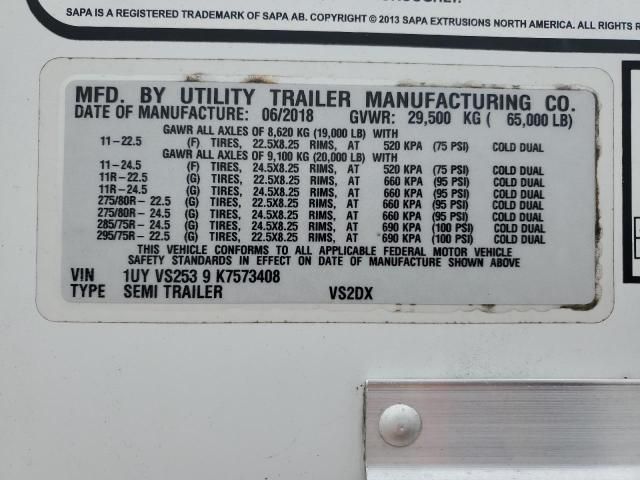 2019 Utility Trailer