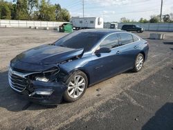 Chevrolet salvage cars for sale: 2020 Chevrolet Malibu LT