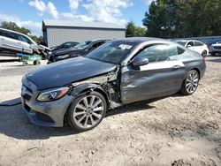 Salvage cars for sale from Copart Midway, FL: 2018 Mercedes-Benz C 300 4matic