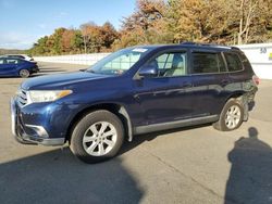 Toyota Highlander salvage cars for sale: 2012 Toyota Highlander Base