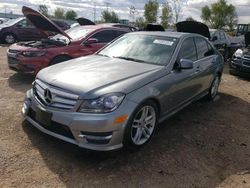 Mercedes-Benz salvage cars for sale: 2013 Mercedes-Benz C 300 4matic