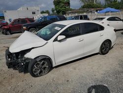 Salvage cars for sale from Copart Opa Locka, FL: 2021 KIA Forte FE