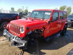 Salvage cars for sale at Elgin, IL auction: 2023 Jeep Wrangler Sahara 4XE