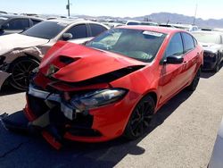 Salvage cars for sale from Copart Las Vegas, NV: 2016 Dodge Dart GT