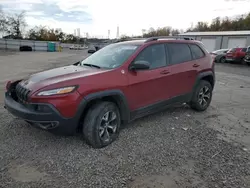 Salvage cars for sale at West Mifflin, PA auction: 2017 Jeep Cherokee Trailhawk