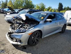 Honda salvage cars for sale: 2020 Honda Civic Sport