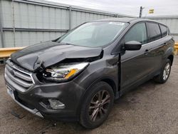 Salvage cars for sale at Dyer, IN auction: 2017 Ford Escape SE