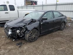 Salvage cars for sale at Chicago Heights, IL auction: 2016 Volkswagen Jetta Sport