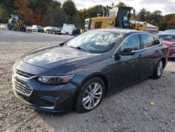 Salvage cars for sale from Copart Mendon, MA: 2016 Chevrolet Malibu LT