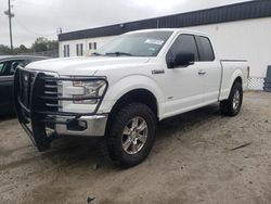 Salvage cars for sale at Savannah, GA auction: 2015 Ford F150 Super Cab