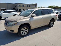 Salvage cars for sale at Wilmer, TX auction: 2008 Toyota Highlander