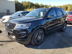 Salvage cars for sale from Copart Exeter, RI: 2018 Ford Explorer Sport