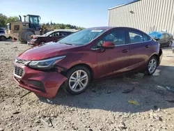 Chevrolet salvage cars for sale: 2016 Chevrolet Cruze LT