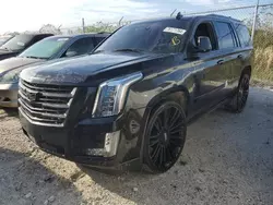 Cadillac Vehiculos salvage en venta: 2018 Cadillac Escalade Platinum