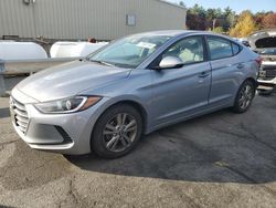 Salvage cars for sale at Exeter, RI auction: 2017 Hyundai Elantra SE