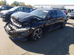 Salvage cars for sale at New Britain, CT auction: 2019 Honda Accord Sport