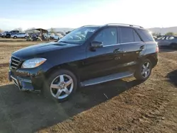 Mercedes-Benz m-Class salvage cars for sale: 2015 Mercedes-Benz ML 350