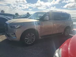 Salvage cars for sale at Riverview, FL auction: 2020 Infiniti QX80 Luxe