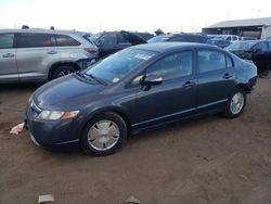 Honda salvage cars for sale: 2008 Honda Civic Hybrid