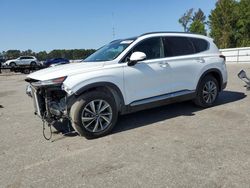 Salvage cars for sale at Dunn, NC auction: 2019 Hyundai Santa FE Limited