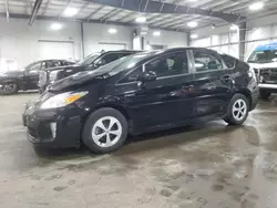 Salvage cars for sale at Ham Lake, MN auction: 2015 Toyota Prius