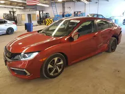 Salvage cars for sale at Wheeling, IL auction: 2019 Honda Civic LX