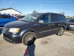 Salvage cars for sale at Pekin, IL auction: 2014 Chrysler Town & Country Touring L