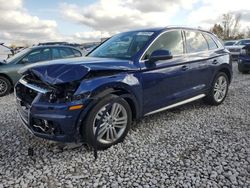 Salvage cars for sale at Wayland, MI auction: 2019 Audi Q5 Premium Plus