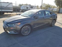 Salvage cars for sale at Sacramento, CA auction: 2017 Ford Fusion Titanium Phev