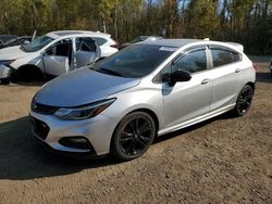 Chevrolet salvage cars for sale: 2018 Chevrolet Cruze LT