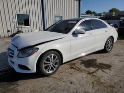 Salvage cars for sale at Tulsa, OK auction: 2015 Mercedes-Benz C 300 4matic