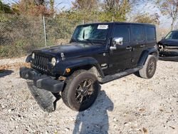 Salvage cars for sale at Cicero, IN auction: 2014 Jeep Wrangler Unlimited Sahara