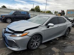 Salvage cars for sale at Littleton, CO auction: 2022 Toyota Camry XLE