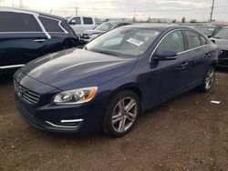 Salvage cars for sale at Elgin, IL auction: 2015 Volvo S60 Premier